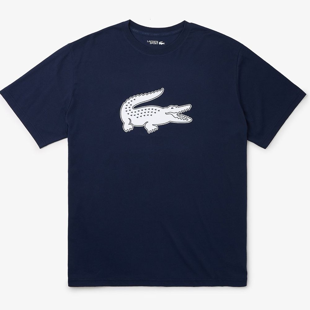 Lacoste Sport 3-D Crocodile Breathable Jersey T-Shirt